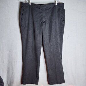 Slates Grey Classic Fit Stain Defender Poly Rayon Span Dress Pants Size W42xL30